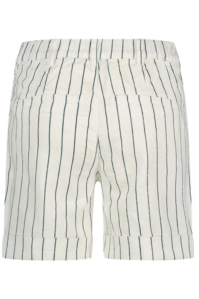 CLEO SHORT COTTON LINEN STRIPE SRB4574 NAVY